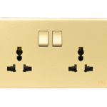 Universal Multi Socket Switch, 13 Amp, Double, Rose Gold – FSL
