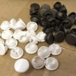 001 3/8" PVC Hole Cover (White/Bronze)