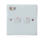 Electric switch 2 Gang 1 Way