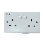 Double Switch Socket 13A