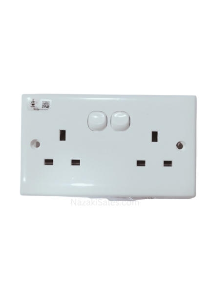 Double Switch Socket 13A